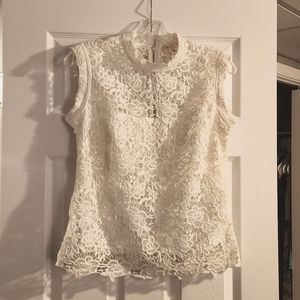 White lace women's shirt